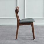 Traditional Dark Brown Wood Dining Chairs For Kitchen And Restaurant