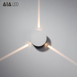 Wholesale Steel 5degree 3x1W IP20 modern 3meters distance LED wall light /LED decoration wall light from china suppliers