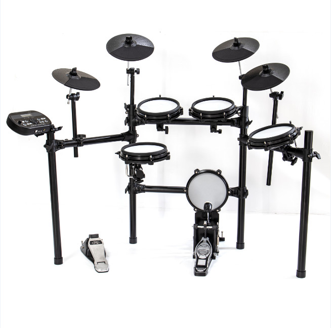 T850 mesh head wooden digital drum set 9-piece electronic drum set percussion jazz constansa music drum set