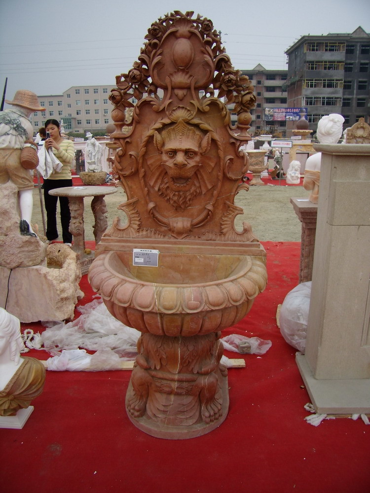 White Marble Four Tier Stone Water Pool Fountain Decoration