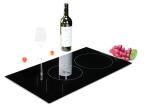 Black 3400W Built In Duoble Burner Induction Hobs