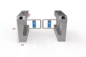 Wholesale Single Lane 1000mm Swing Barrier Turnstile With Fingerprint from china suppliers