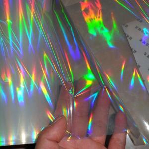 Wholesale Opaque Vibrant Rainbow Holographic Film Smooth Surface Seat Resistant from china suppliers