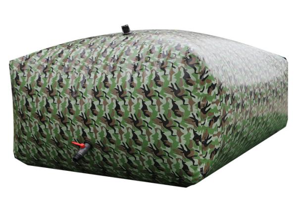 20000 Liters Camouflage PVC Tarpaulin Pillow Bladder Tanks Portable Water Tanks