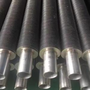 Wholesale DELLOK 4mm-15mm Tube Thickness Extruded Fin Tube Machine With Black Coating Or Varnish Protection from china suppliers