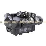 9x12w 4in1 Led Spider Beam Moving Head Light RGBW 9 Eyes 0-100% Dimming