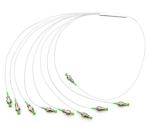 FC APC Fiber Optic Cable Splitter 0.9mm G657A Stainless Steel Tube Type