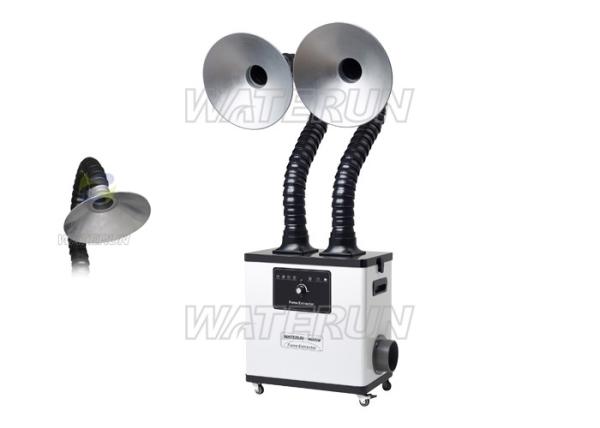 Double Arms Laboratory Fume Extractor Active Carbon Filter for Air Cleaning