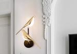 Sea Shipping Gold Dimmable Bird Wall Mounted Lamps For Bedroom Modern Wall Lamp