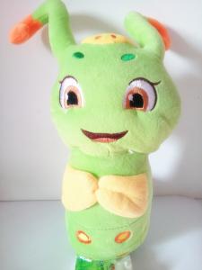 China Plush Caterpillar Stuffed Toy Insect Green Toy Holiday Gift Present 35cm Hanging Toy Present PP Cotton INSIDE Present on sale