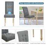 Tomile Modern 6 Piece Dining Set / Kitchen Dinette Sets High End