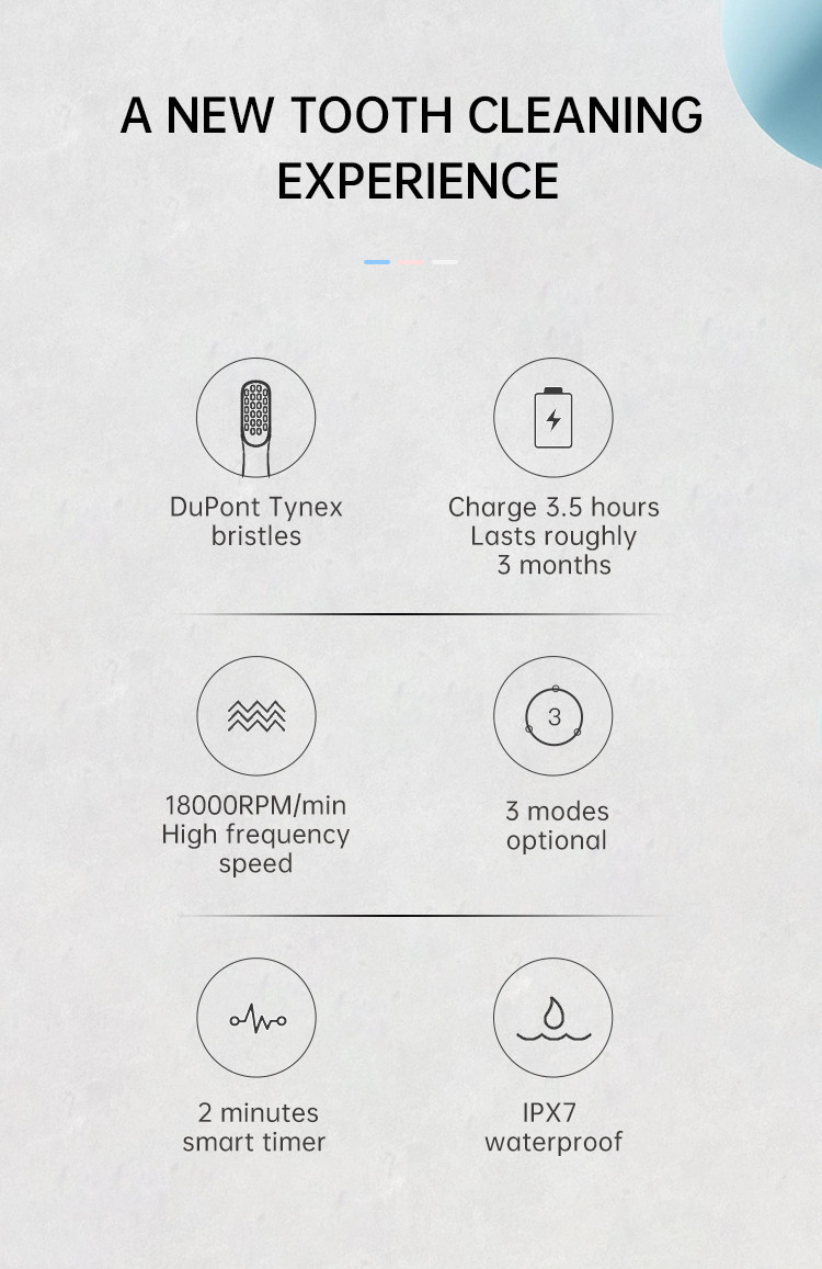 Wholesale mouth care products SN301 custom travel portable 3 Brushing modes Electric Toothbrush