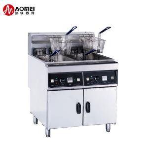 Wholesale Electric Restaurant Deep Fryer 28L*2 2 Tank 4 Basket Overheat Protection 800x805x1100 from china suppliers