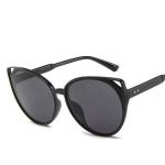 Female Silver Pink Lens Sunglasses Round Rose Gold Frame Retro Color Mirror Lens