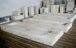Fused Zircon Refractory Corundum Brick AZS-33 Of Industrial Kiln , High