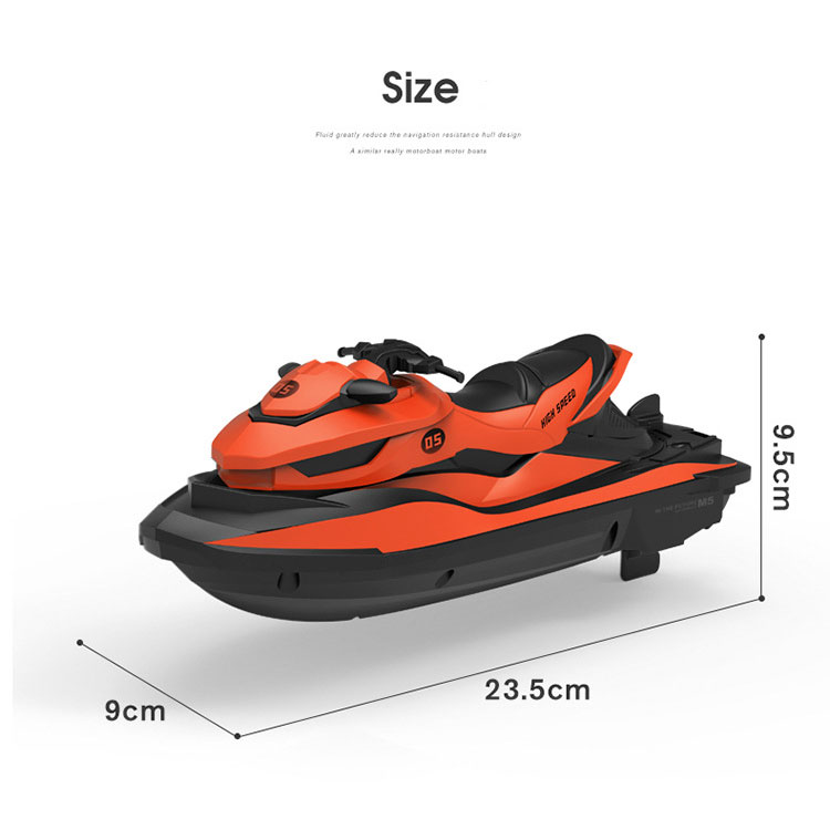 Water Sports Electric Motorboat Children'S Toy with 2.4g Control Channels Speed Boat