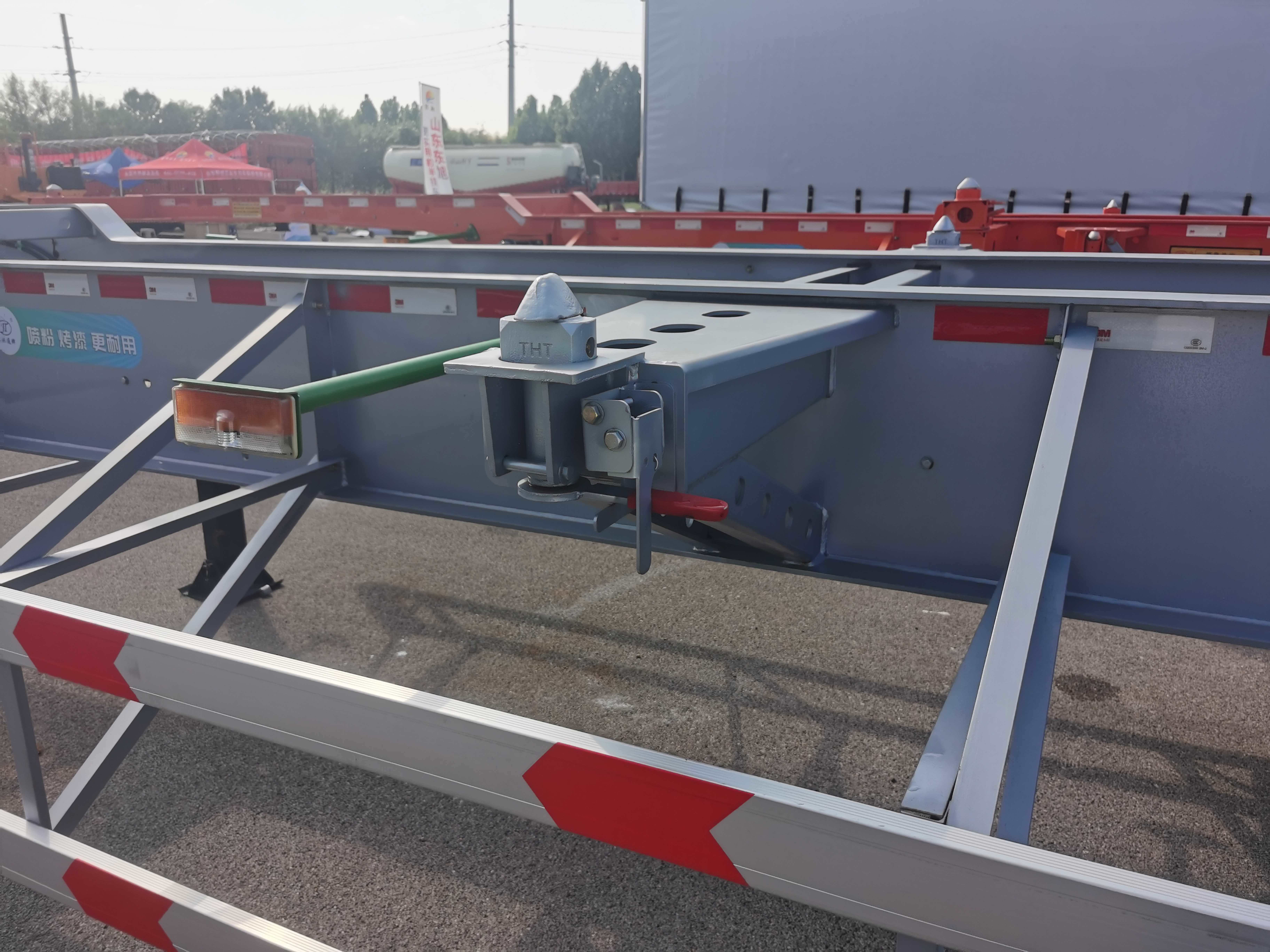 3 Axle Semi Trailer 40ft Skeleton Tractor Trailer