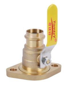Wholesale YomteY Brass Press Rotating-Flanged Ball Valve from china suppliers