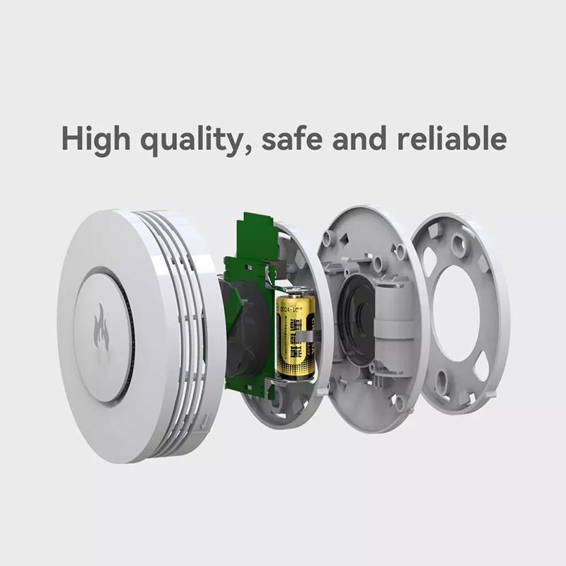 Glomarket Tuya Zigbee Smoke Detector Wifi Smoke Alarm Fire Sensor Detector Security Alarm Systems For Homes