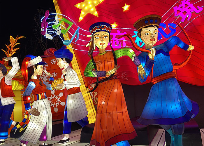 Customized Legendary Character Colorful Lanterns Vividly Show Beautiful Streets
