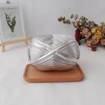 100% Polyester 1/0.3NM Metal Cloth Wire For Hand Knitting Storage Basket Bag