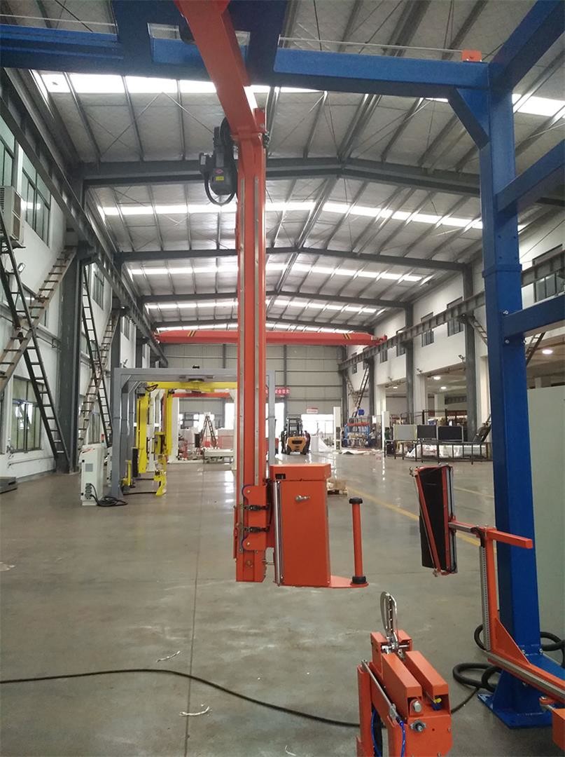 Top Sheet Dispenser Ratio 250% Automatic Pallet Wrapping Machine