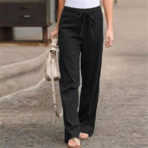 Wholesale Fashion All Match Blue Casual Pants Summer Wide Leg Trousers from china suppliers