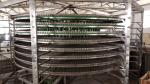 Food Grade Stainless Steel Spiral Tower Conveyor for Cake and Bread Cooling