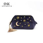 New Design Embroidery Moon And Star Cotton Makeup Cosmetic Bag