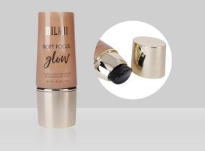 Wholesale D40mm 60-120ml Empty custom lotion sun screen airless pump plastic sunblock oval tube from china suppliers