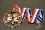 Hot Dog Running Custom Sports Medals Antique Gold Plating Size 50.8*3mm