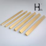 Copper Alloy Brass Extrusion T tee Profiles floor anti-slip Customised OEM ODM