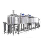 1000L 2000L Stainless Steel 304 Mirror Polish Three Vessel Brewhouse For Craft