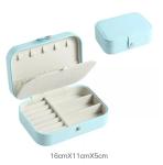 E457 Travel Jewelry Box Biodegradable Jewellery Gift Boxes PU Leather Portable