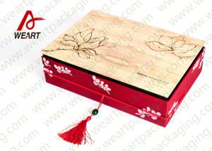 Wholesale Special Handle Christmas Cardboard Gift Boxes , Beautiful Corporate Gift Packaging Boxes from china suppliers