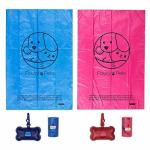 Eco friendly doggie waste bags PET custom printed biodegradable poop bag holder