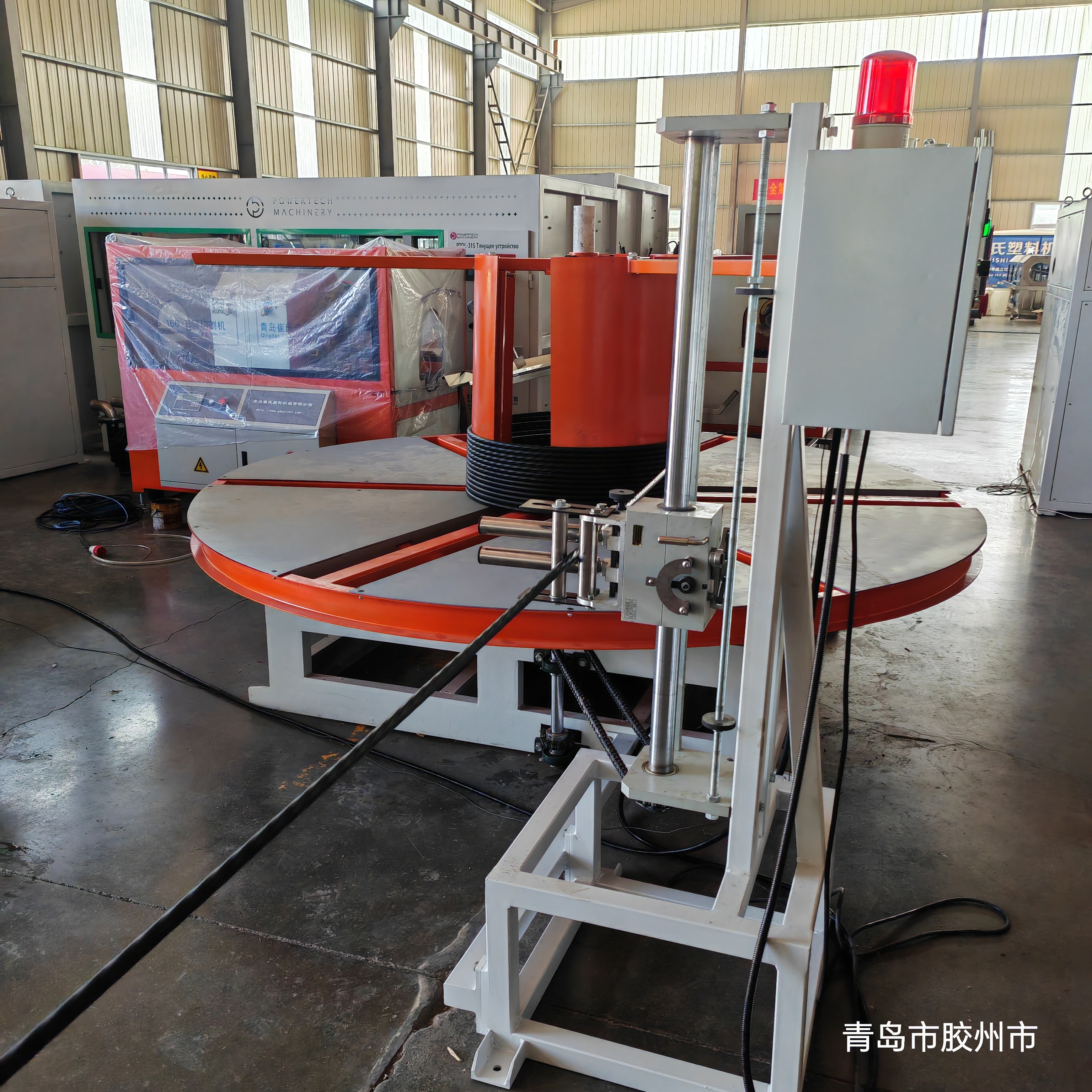 Plastic PE Sheathing Extrusion Line for Unbonded Prestressed Concrete PC Steel Strand Coating Machine