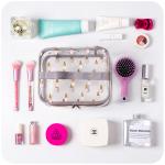 Custom Logo Clear Travel Portable Make Up PVC Cosmetic Bag