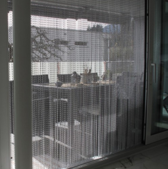 DIY Metal Drapery Chain Link Curtain Multi Color For Restaurant Interior