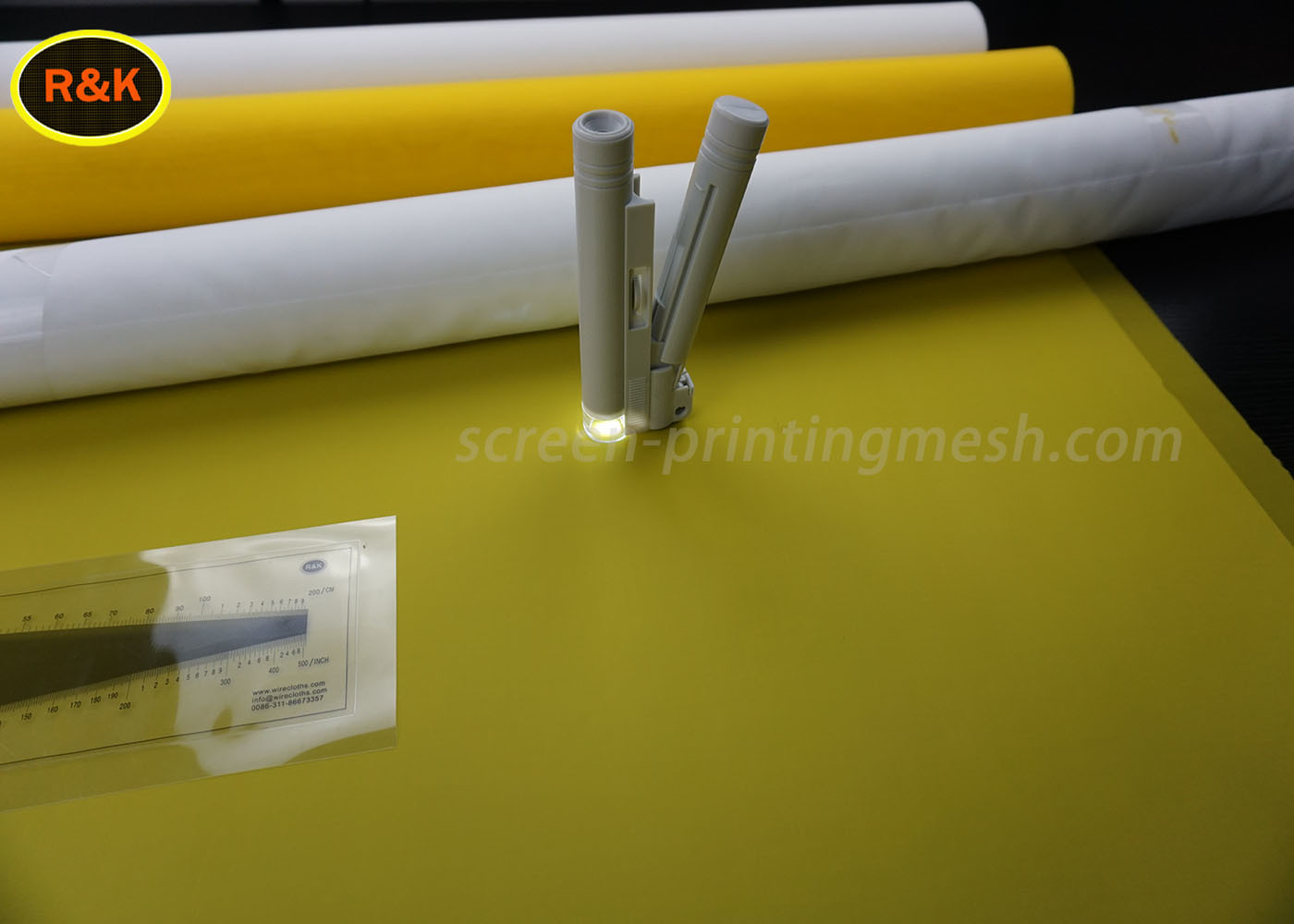 77T-48PW Screen Printing Mesh Durable For Textile Printing / Board Inks