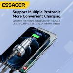 Essager 2022 Fenglang Aluminum alloy digital display car charger 80W 3 in 1 Car