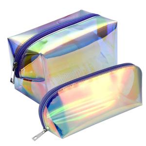 Wholesale F Color 2 Pack PVC Cosmetic Toiletry Bag For Women from china suppliers