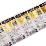 Gold Foil Embossed Wine Sticker Labels Waterproof Adhesive Private Bottle