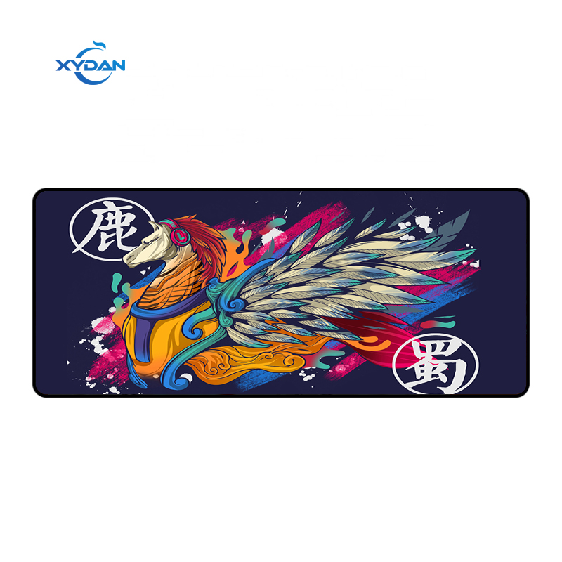 Large Deskmat Mouse Pad with Custom Print Durable Speed Fabric Non Slip Rubber Base