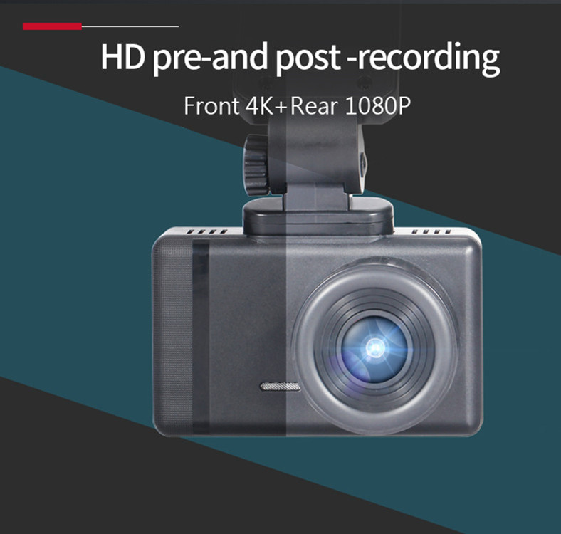 4K Night Vision GPS F1.8 Aperture Vehicle Dash Cam With G Sensor
