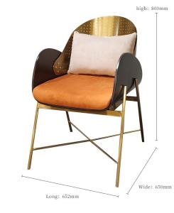 Wholesale Creative Custom Stainless Steel Dining Chair For Office Building from china suppliers