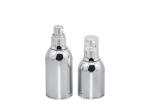 Acrylic Skincare Cosmetic Airless Bottle Full Electroplating Vacuum Bottle 30ml