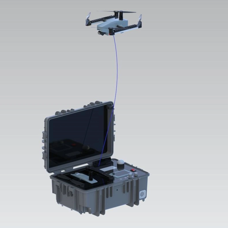 Tethered Drone with Lighting System for Emergency Rescue