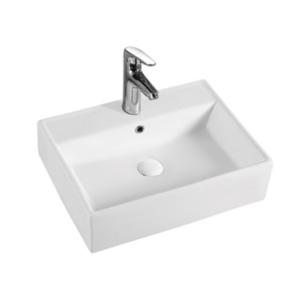 Wholesale Above Counter White Ceramic Basin Anti Slip for Bathroom Balcony from china suppliers