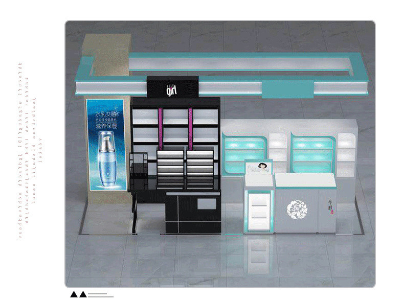 Various Shapes Cosmetic Retail Display , Cosmetic Shop Interior Design For Specialty Stores